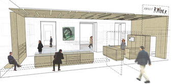 3D-vizualizacija vhodnega prostora muzeja
