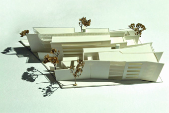 Modelfoto der Hinterseite des Gebäudes – Residenz des Botschafters